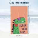Cool Dinosaur Beach Towel Quick Dry Microfiber Towel Lightweight Large Swimming Towel for Travel Pool Camping Super Absorbent Soft Beach Towel for Women Men Girls Boys 52x32 Inches