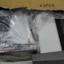 Black Outdoor Light Fixtures Wall Mount, IP65 Waterproof Porch Lights Outdoor Wall Sconce, 2 Pack Rectangular Modern Exterior Lighting Fixtures for House Front Door,3-Color Temperature