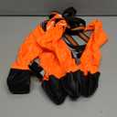 Dog Suspender Boots, Anti-Slip & Fall Waterproof Dog Shoes Leggings, Dog Paw Protector for Small Medium Dogs, Adjustable Dog Boots Pet Shoes for Outdoor Walking Orange,XL