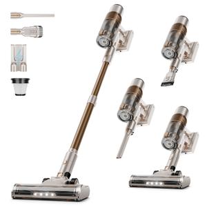 Clinkal Cordless Vacuum Cleaner: 40Kpa Stick Vacuum with Anti-Tangle Brush