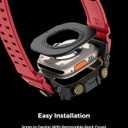 AmBand Rugged Case with Band for Apple Watch Ultra 3/2/1 49mm, M3 Military Grade Shockproof Cover, Includes Screen Protector Kit, Tactical Band for Men - Compatible with iWatch Ultra, Red