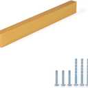 8 Pack 39.4inch Long Bar Finger Pulls for Cupboard Wardrobe Kitchen Cabinet Drawer Closet Door Handles Long Aluminium Profile Handle Gold, 3745 (39.4"/1000MM Overall Length)