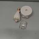 Storieme First Communion Gifts for Girls: 1st Holy Communion Decorations Keepsake Box with Rosary Cross Bracelet - Christian Religious Catholic Present for Baptism Confirmation