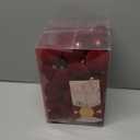 42PCS Red Velvet Christmas Ball Ornaments, Flocked Vintage Rustic Farmhouse Baubles in Assorted Sizes for Xmas Tree Decorations, Hanging Ornaments for Home, Party & Wedding Dcor (Burgundy Red)