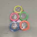 SWRT Neon Gaffer Cloth UV Blacklight Tape for Party Supplies, 5 Rolls Multi-Color UV Fluorescent Glow in The Dark Tape for Party Decoration, Dance Floors, UV Party (0.6 inch x 16.5 feet)