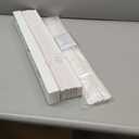 LazBlinds 2-inch Cordless Faux Wood Blinds with Royal Valance, Room Darkening Horizontal Window Blinds, Inside Mount Blinds for Windows - Fit for Window 23" W x 36" H - White