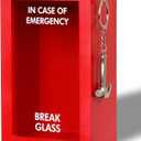 Funny Emergency Box w/Hammer (Large), Break in Case of Emergency Box, Personalized Unique Gifts for Men Women, Office Desk Decor, Random Things, White Elephant Gift for Friend Coworker Family