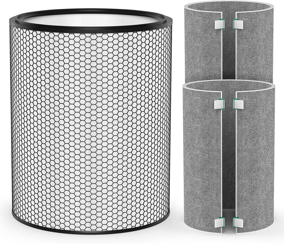 BP03 Replacement Air Filter Set Compatible with Dyson BP03 BP04 BP06 Air Purifier Big+Quiet Formaldehyde Extra Large, 1*HEPA + 2 Carbon Filter, Part# 972132-01 & 972133-02