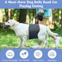 5 Pack Dog Diapers Male Reusable, Premium Belly Bands for Dogs, High Absorbing Male Dog Pee Wraps for Doggie in Incontinence or Excitable Urination and Training Black XL