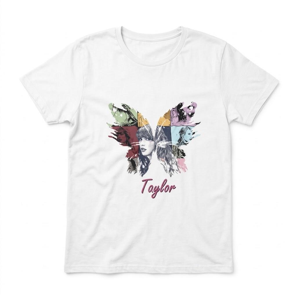 First Name TAYLOR Girl Retro Personalized Groovy 80s Vintage T-Shirt, L/G
