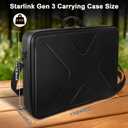 Carrying Case for Starlink Gen 3 Standard 4/4X,Waterproof Travel Hard Shell, 26.3 x 18.1 x 4.7 inches