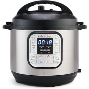 Instant Pot Duo 7-in-1 Electric Pressure Cooker, Slow Cooker, Rice, Steamer, Sauté, Yogurt Maker, Warmer & Sterilizer, Includes App With Over 800 Recipes, Stainless Steel, 6 Quart