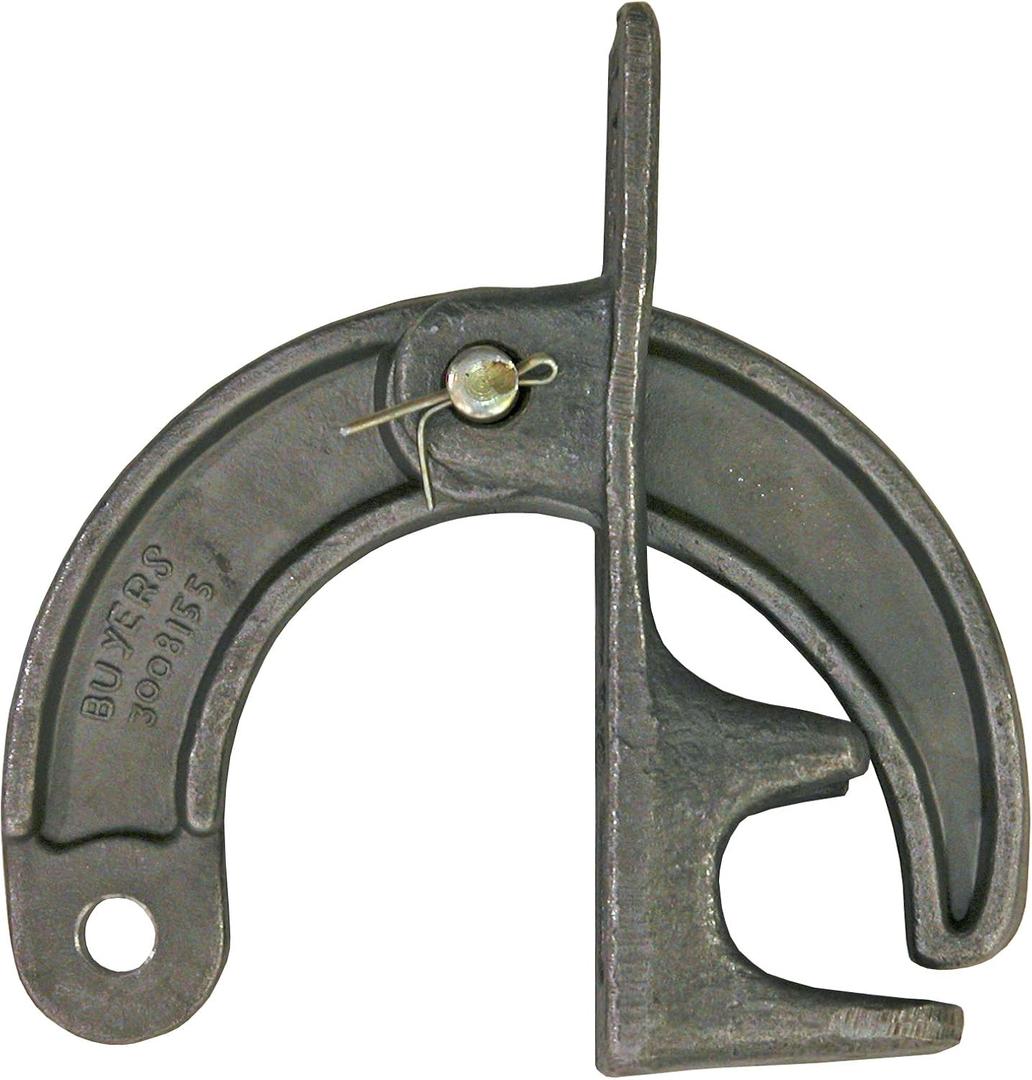 Buyers Products BTL020B2 2.5 in Drop Forged Lower Dump Hinge Assembly for 1 in Dia Post, 1/2 in Dia Pin Hole, Heavy-Duty Tailgate Latch with C1045 Steel and Weld-Friendly C1020 Base
