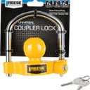 Reese Towpower 72783 Trailer Coupler Lock, Adjustable with 6 locking positions and fits 1-7/8-inch, 2-inch, and 2-5/16-inch couplers.