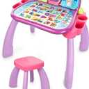 VTech Touch and Learn Activity Desk (Frustration Free Packaging), Purple, 20.9" x 24.2" x 18.9"