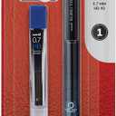 uni-ball Kuru Toga Mechanical Pencil with 0.7 mm Lead Refills & Pencil Erasers, HB #2