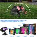 HAKUTA Christmas Projector Lights,HD Wave Ocean Effect LED Projector with 10 HD Slides (3D Ocean Wave +Patterns) and Remote Control for Christmas, Halloween, Thanksgiving