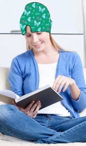 Migraine Relief Cap, Soothing Headache Ice Face Mask Products, Hot and Cold Therapy, Migraine Headache Relief Cap for Migraine, Sinus, Puffy Eyes, Tension, Stress and Hangover 