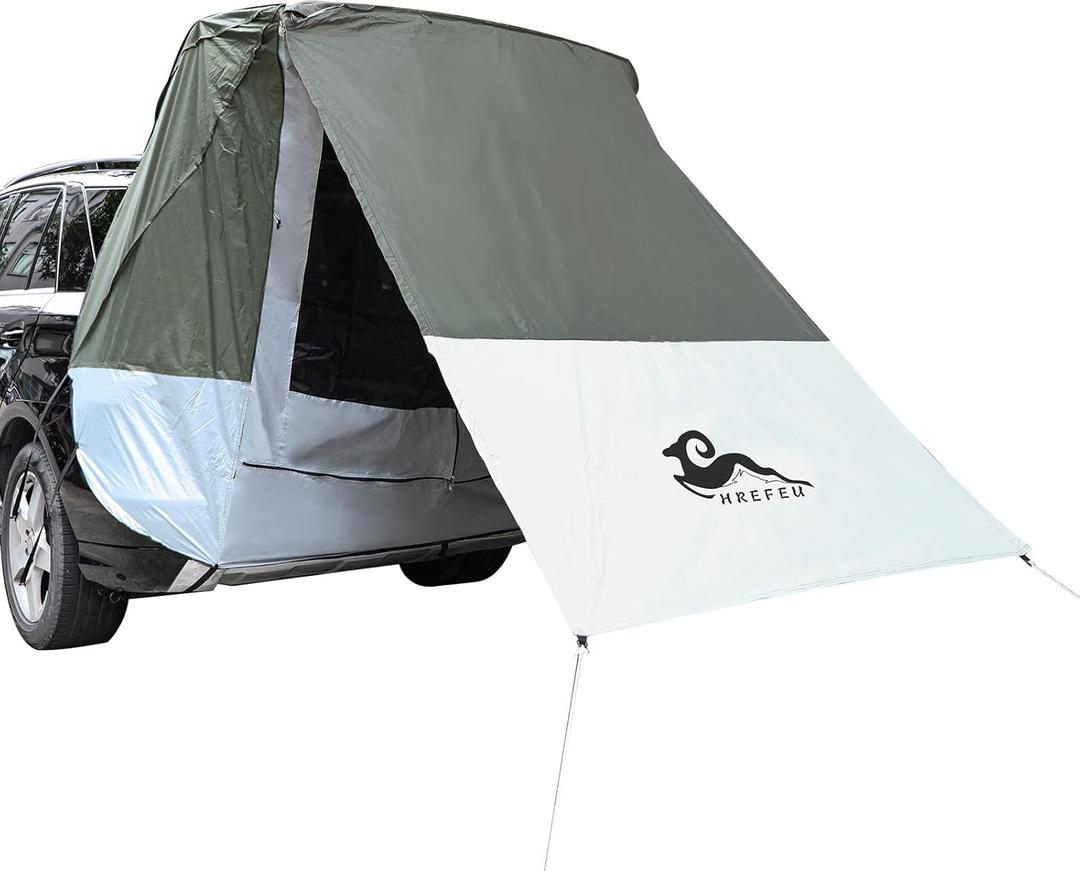 SUV Tent Car Awning, UPF 50++ with Portable Waterproof Storage Bag, Tear-Resistant, Large Space, Good Vision, Smooth Ventilation, Suitable for Outdoor Beach Camping Auto Canopy Shade