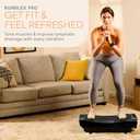 Lifepro Vibration Plate Machines Full Body Workout, Recovery & Lymphatic Drainage with 4D Motion, Silent Operation, Joint Support, & Triple Motor Technology for Circulation, Fat Burn & Toning, Black-Pro