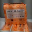Pura Sensitive Skin Baby Diapers | Size 4 (18-31 lbs) | Hypoallergenic, Totally Chlorine Free, Fragrance Free, Up to 12-Hour Leak Protection | 6 Packs of 22 (132 Diapers)
