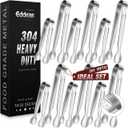 11PCS Ice Tongs Mini Sugar Tong - 2 Sizes 6 & 4 Inch Stainless Steel Small Serving Tongs, Small Kitchen Tiny Tong for Appetizers,Tea Party, Coffee Bar, Desserts (Silver)
