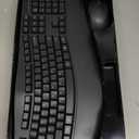 Wireless Keyboard and Mouse Combo,2.4G Full Size Wave Keys Ergonomic Keyboard with Wrist Rest for Natural Typing, 3 DPI Adjustable Ergonomic Silent Mouse for Computer/Laptop/Windows/Mac (Gray)