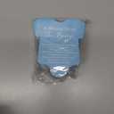 Colarr 100 Pcs Small Baby Shower Napkins Bodysuit Shape Gender Reveal Decorations Party Napkins a Message from the Bump Cocktail Disposable Paper for Baby Shower Thank You Gift(Blue)