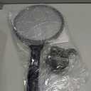 YISSVIC Electric Fly Swatter 4000V Bug Zapper Racket Dual Modes Mosquito Killer with Purple Mosquito Light Rechargeable for Indoor Home Office Backyard Patio Camping (Black-1 Pack)