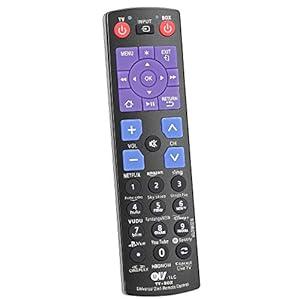 Universal Remote Control fit for Roku Player + 12 Shortcuts【YouTube Hulu Amazon Netflix etc】 to Control TV Soundbar Receiver All in One (Fit for Roku 1 2 3 4 + Express Ultra)【NOT for Roku Stick 】
