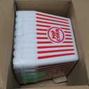 Bekith 6 Pack Plastic Popcorn Buckets Reusable, Large Popcorn Containers for Movie Night, 9" Square x 6" Tall