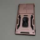 SEFING Case for S24 Ultra Case S24 Ultra Phone Case with KickStand Ring, with Camera Cover, fit Magnetic Car Mount, for Samsung Galaxy S24 Ultra (Rose gold)