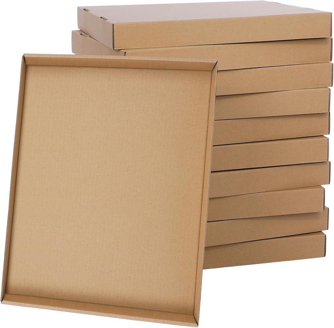 Gilprop 20 Pack File Box Lids, Fits for 15" x 12" x 10" Cardboard Letter or Legal File Moving Boxes Covers for Packing Moving and Storage Supplies, Box Not Include(Brown)