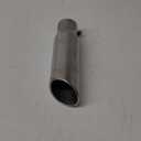 LCGP 2.75" Polished Exhaust Tip, 2.75" Inlet 3.5" Outlet 12" Long Stainless Steel Chrome Diesel Tailpipe Rolled Angle Cut, Bolt On