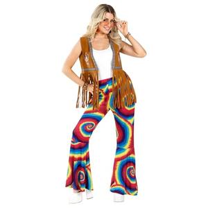 fun shack Hippie Costume Pants, Hippie Costume Women Bell Bottoms, 70s Pants for Women, Hippie Womens Costume, XL