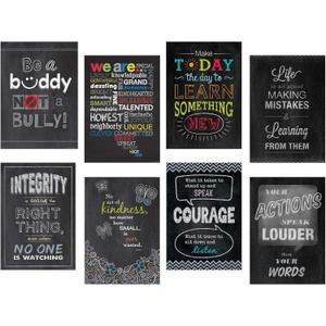 CTP Inspire U 8-Poster Chalk It Up! Pack, Classroom Posters, 13 3/8 x 19 Each (Creative Teaching Press 6686)