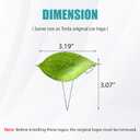 2 x 3D Metal Emblem Sticker for Model 3, 2Pcs Chrome - Front Hood Badge Decal & Rear Trunk Logo (Model 3 - Sliver)