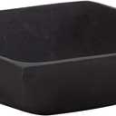 47th & Main Durable Black Cast Iron Bowl, Medium, Square,58 fluid ounces