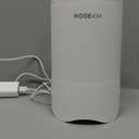 Small Air Purifier for Home Bedroom, Personal Desk Mini Air Purifier, Room Hepa Air Purifier Fresheners Cleaner for Dorm, Pets, Smoke, Desktop, Office (White)