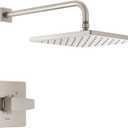 Delta Faucet Modern Raincan Square Single-Function Shower Valve Trim Kit Brushed Nickel, Shower Faucet Set, Rainfall Shower Head, Spot shield Stainless T14268-SP-PP (Valve Not Included)