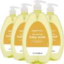 Amazon Basics TearFree Baby Hair and Body Wash, 27.1 Fluid Ounce, Lightly Scented, 4Pack (Previously Solimo)