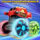 Intoypad 3 Pack Dinosaur Car Toys for Kids Toddlers, Light up Wheels Monster Truck Toys for Boys 2 3 4 5 6 7 8 Years Old Christmas Birthady Gifts Press & Go Dino Trucks Toy for Toddler Boy Baby, 4.7 x 9.8 x 4.7 inches