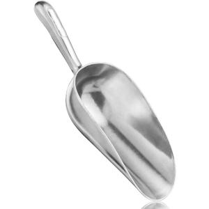 Cast Aluminum Utility Scoop, 5-Ounce - Round Bottom, Small ice scoop For Multi-Purpose Use, With Finger Groove Handle (Hand Wash Only) 5 oz.