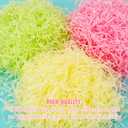 Zonon 9oz Easter Grass Basket Filler Raffia Paper Shreds Stuffers Craft Tissue Raffia Filler Grass for Gift Packaging Easter Egg Hunt Party Favors Decoration(Pink, Light Green, Yellow)