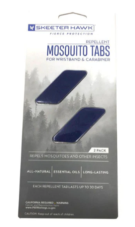 LOT OF 4 Skeeter Hawk Replacement Repellent For Mosquito Wristband & Carabiner