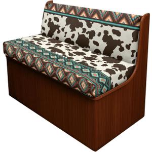 Southwestern Aztec RV Dinette Cushion Covers Include 1 Bench Cover 1 Backrest Cover Cow Print RV Sofa Cover Native American Navajo Tribal Couch Cover for RV Camper Sofa