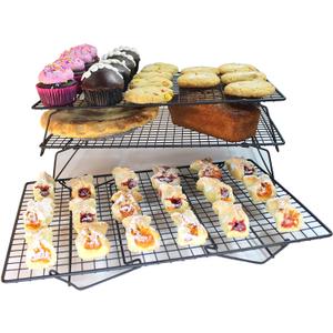 Sunflair Professional Grade 3 Tier Cross Grid Cooling Rack (set of 3)