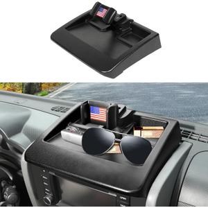 Multi-Mount Metal Road Dash Cell Phone Holder Fit for 2007-2010 Jeep Wranger JK JKU, Cell Phone Mount Storage Tray Cellphone System Kit(Flag,Type A)