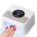 JYDFYP 268W UV LED Nail Lamp, Gel for Nail Polish UV Dryer with 4 Timers 45Pcs Lamp Beads and Automatic Sensor Professional Fast Curing Art Tools