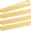 4Pcs Mahjong All-In-One Racks with Pushers, Acrylic American Majiang Tile Holder, Modern Mah Jong Game Rack with Built-In Pushers, Easy Portable American Mahjong Accessories and Gifts(Lemon Yellow)